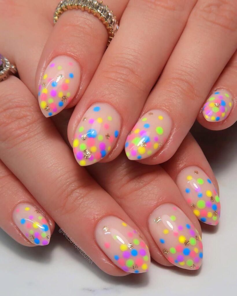 Confetti Party Nails