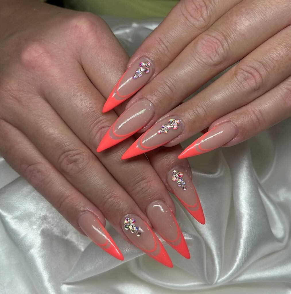 Soft Coral Nails