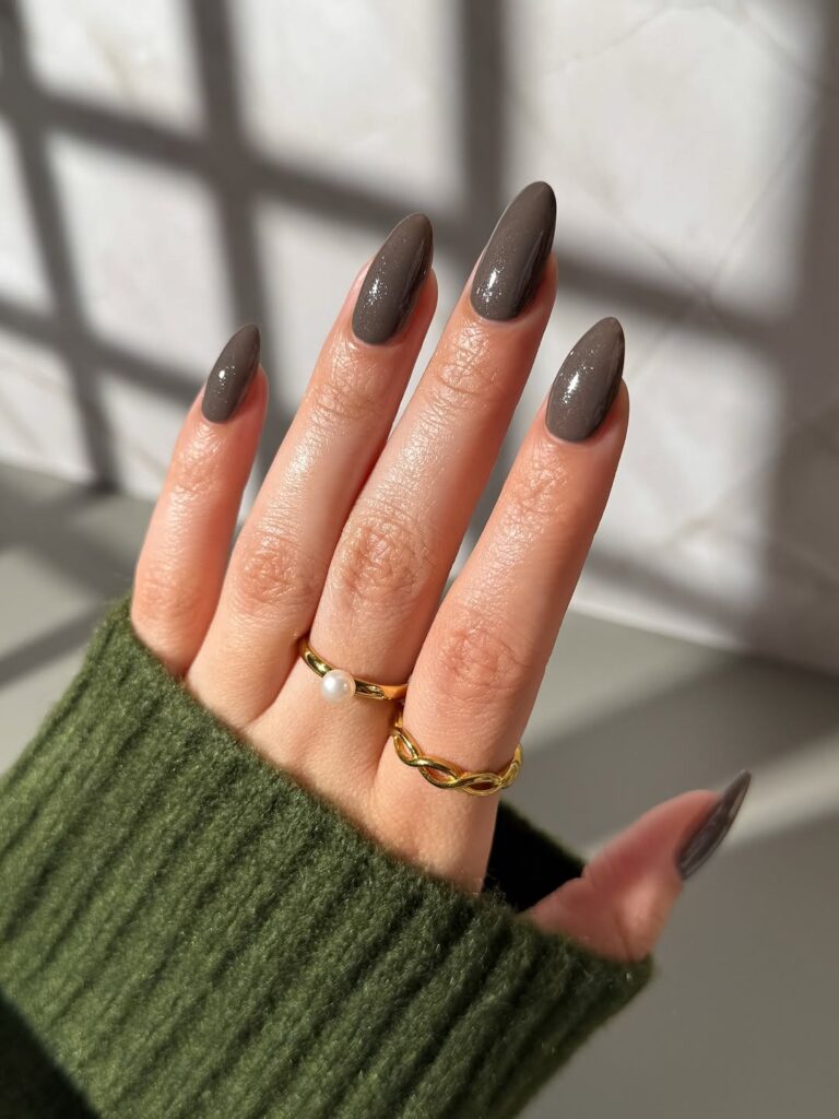 Pale Taupe Nails