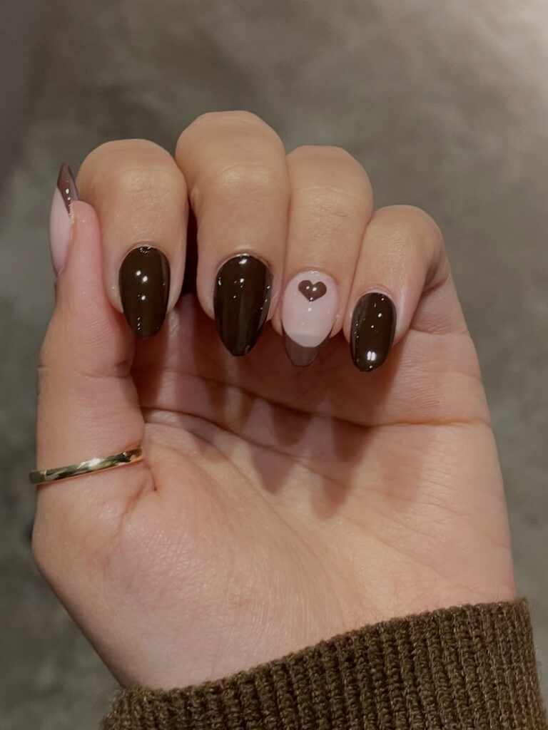  Soft Brown Nude Nails