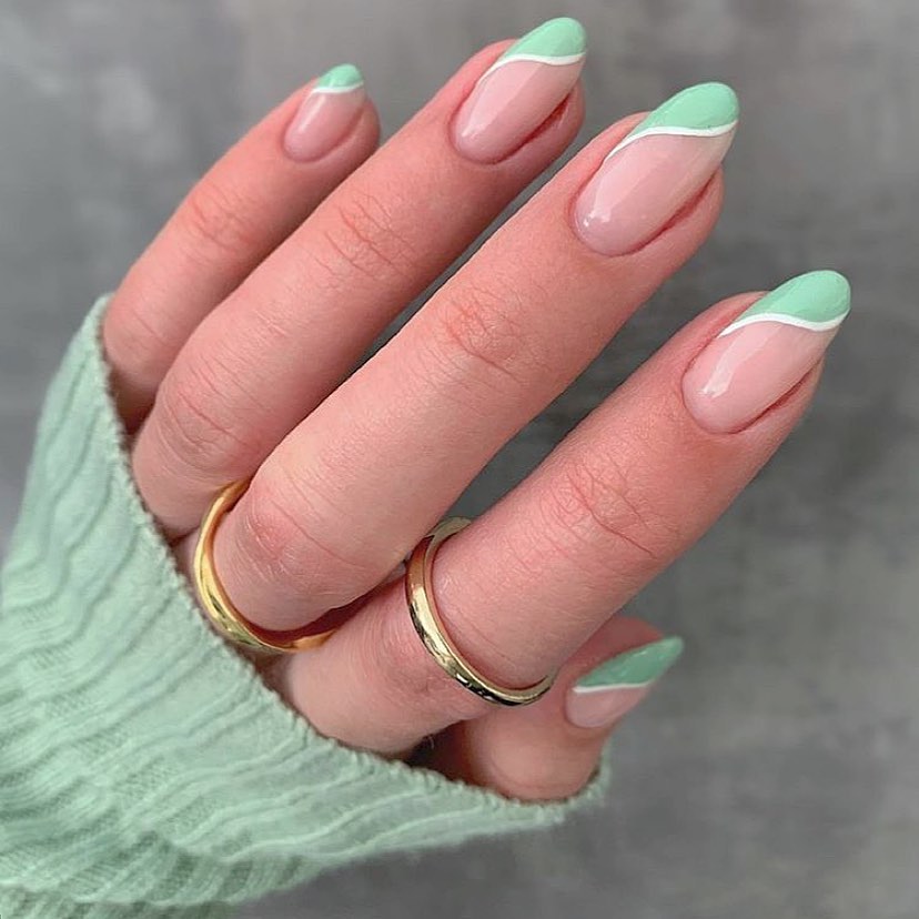 Mint Green Fresh Nails