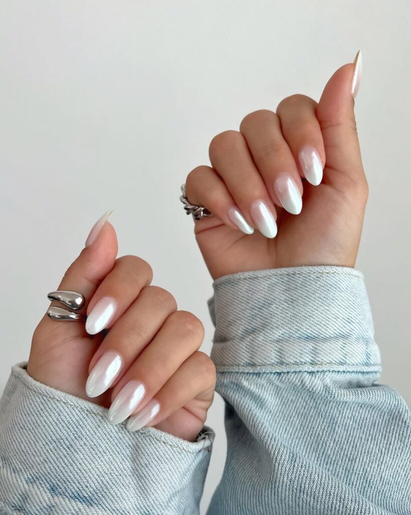 Chrome Babyboomer Nails