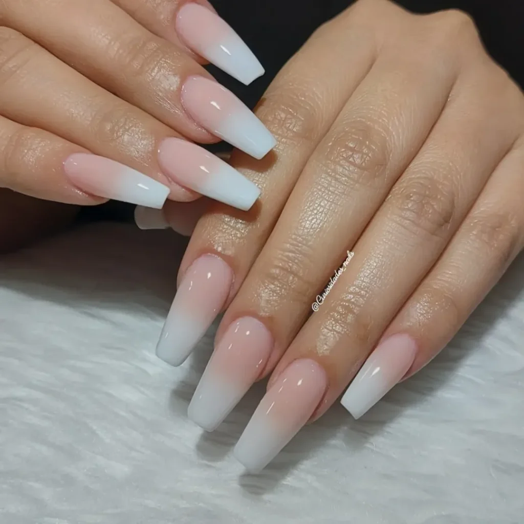 Coffin Babyboomer Nails
