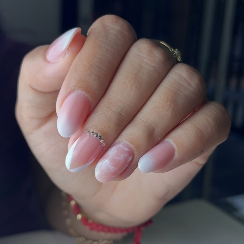 Babyboomer French Hybrid Nails