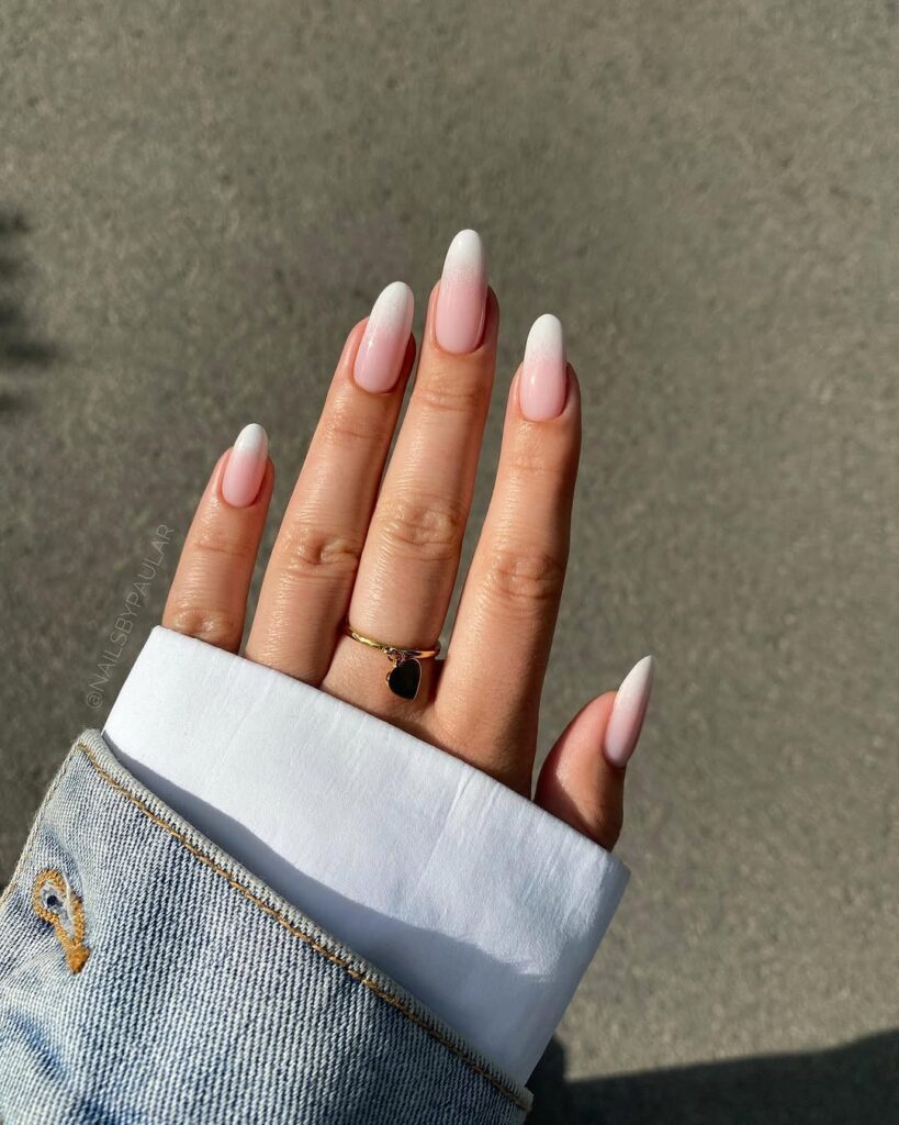 Classic Soft Pink Babyboomer Nails