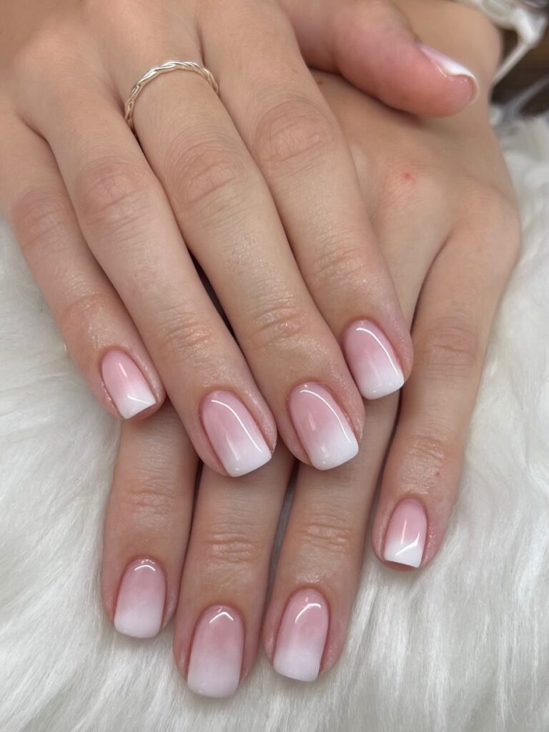 Soft Pink Fade Babyboomer Nails