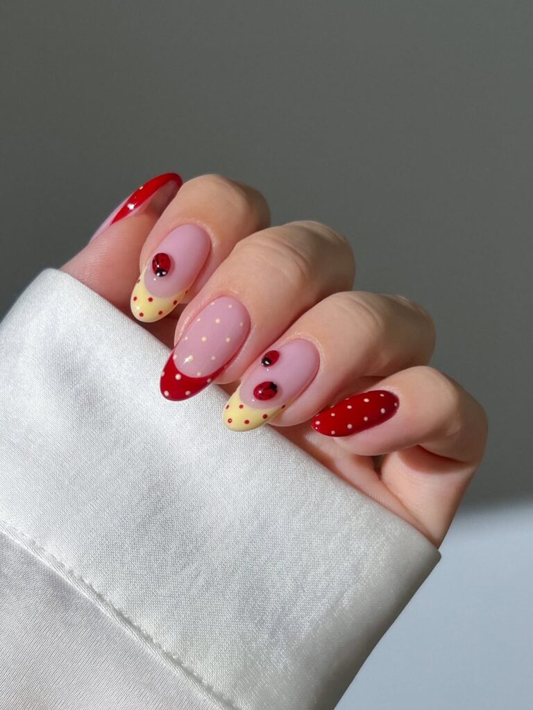Neon Square Nails