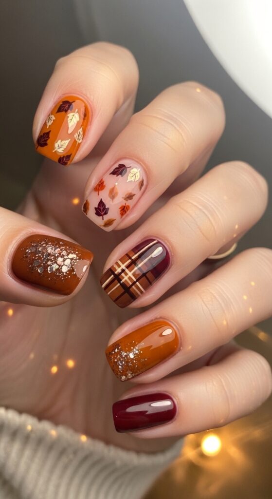 Autumn Mix & Match Nails