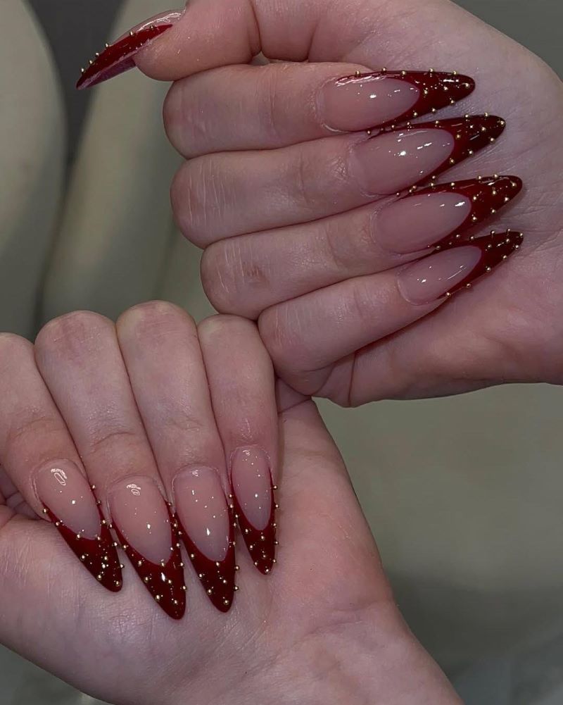 Glitter Tips Almond