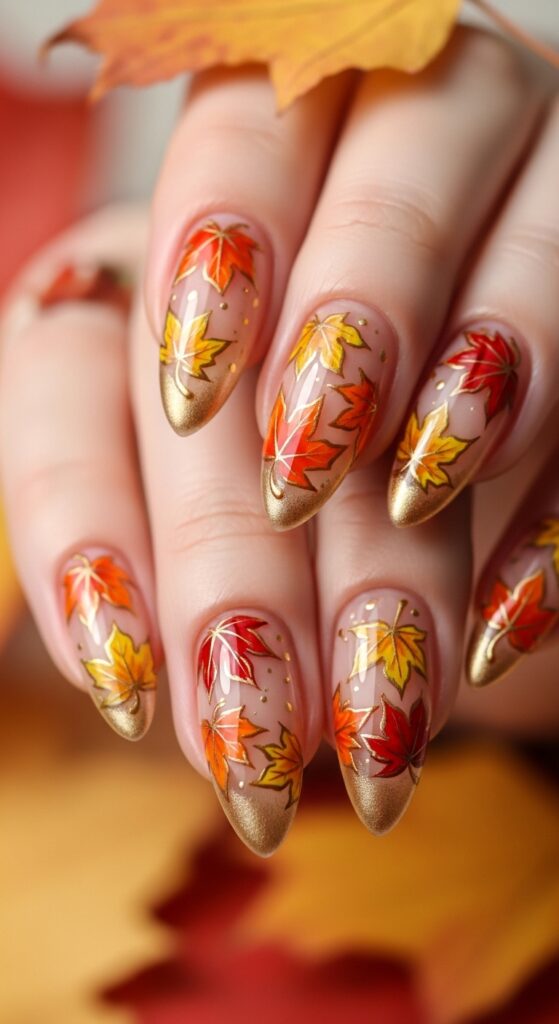 Maple Leaf Nails