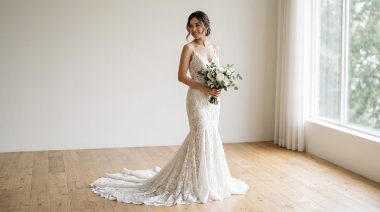 Mermaid Wedding Dress With Straps